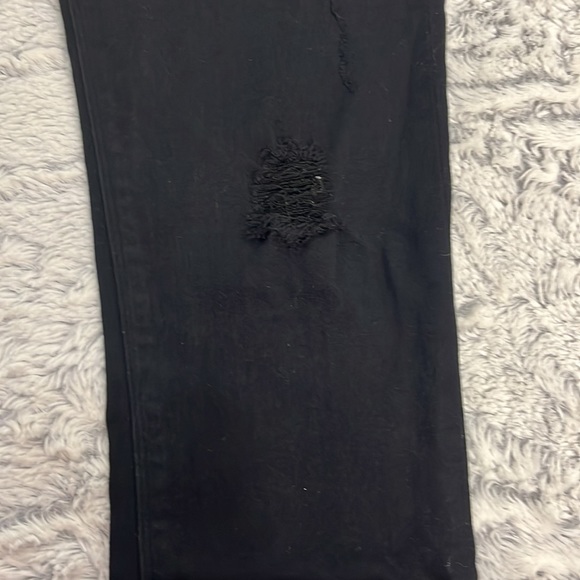 Hudson Nico Mid-Rise Super Skinny Black Distressed Denim Size 26 - Picture 4 of 12
